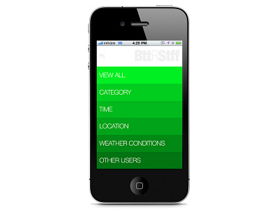 App concept draft - Filter functionality app design flat mobile ui