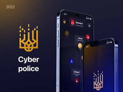 Cyberpolice application application case design graphic design interface mobile product safety service standwithukraine startup tracker ui ukraine ux web web design