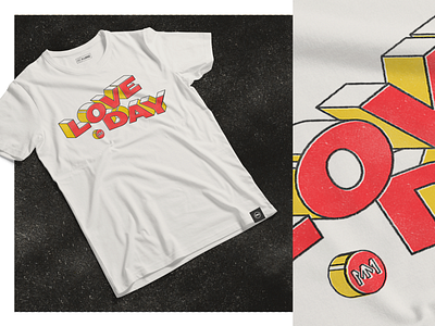 Love Day t-shirt graphic branding concept event graphic design graphic shirt logo mark merch screenprinting shirt swag typography