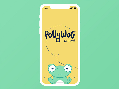 Pollywog App app childcare concept daycare digital illustration mobile parent pollywog typography