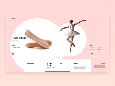 Fashion Landing Page branding design typography ui ux