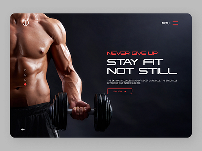 Physical Trainer Web Concept design ui