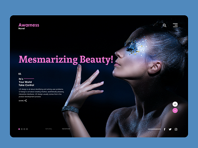 Beauty Products Web branding design logo ui