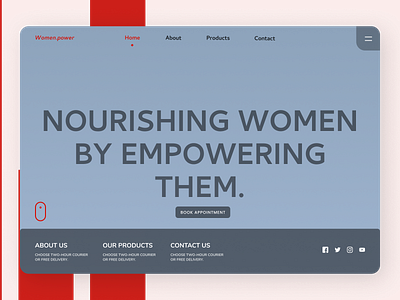 Women Power Web Design design ui