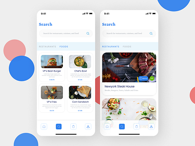 Fast Food Delivery App app design ui