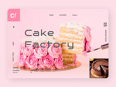 Online Cake Ordering Web Design