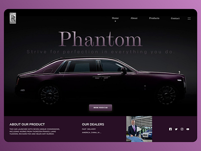 Online Cars app branding clean design minimal typography ui ux web website