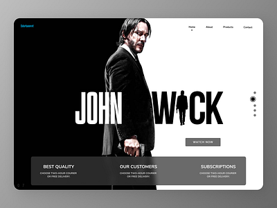 Actor persona art branding clean design minimal typography ui ux web website