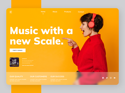 Music Site branding clean design minimal new ui uiux ux web website