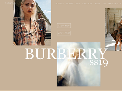 burberry ss19 webpage