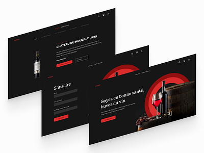 red wines.. alchohol circle concept culture daily ui design figma france french culture homepage red ui user interface ux uxdesign web wine wine red winery wines