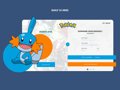 DAILY UI CHALLENGE 002 - CHECKOUT checkout daily 100 challenge daily ui daily ui 002 daily ui challenge design figma pokemon ui web