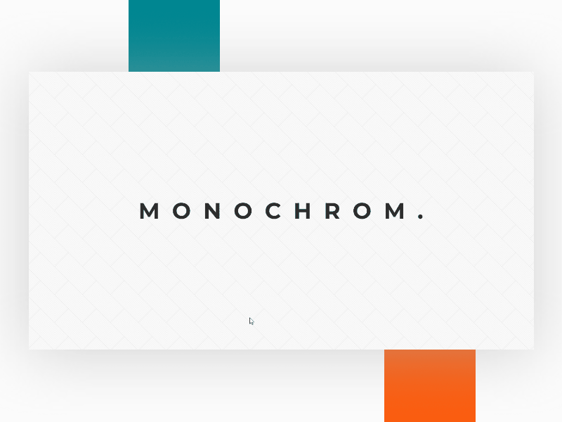 MONOCHROM INTERIOR animation blue design figma homepage interior interior design modern monochrom monocolor orange prototype ui user interface ux web website