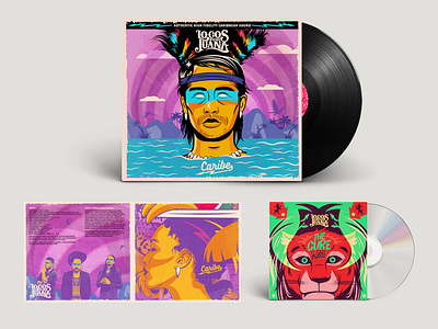Locos Por Juana - Caribe album cover caribe cd cover design fusion indian lion locos por juana mamut packaging record reggae ska vinyl