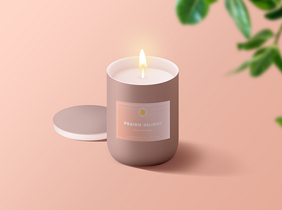 Sweet Melts - Wax Candle Mockup brand design brand identity branding and identity branding design branding identity mockup design mockup psd package design