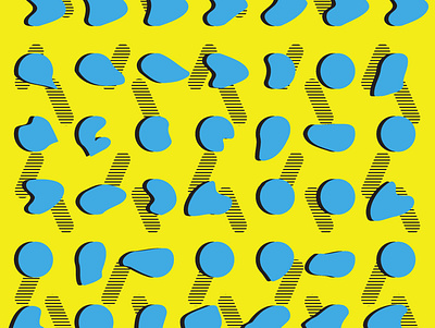 blue & yellow blue bright illustration memphis memphis style pattern pattern art pattern artist pattern design pop yellow