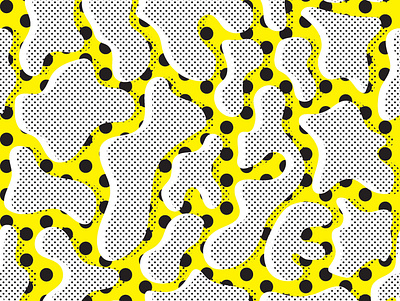 dots on dots black black and yellow bright pattern pattern art pattern artist pattern design pop surface pattern yellow