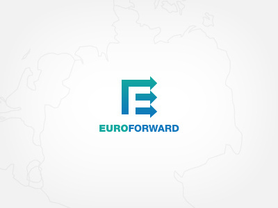 Euroforward e ef euro euroforward f forward identity logo logotype