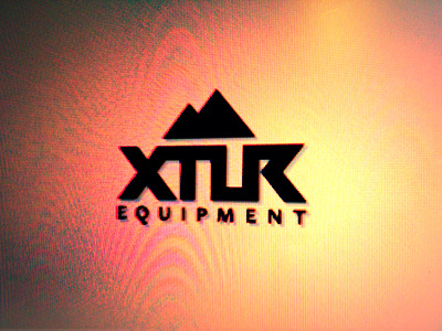 XTUR equipment branding bw equipment logo logotype mountain outdoor xtur