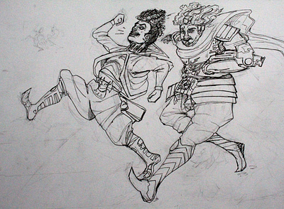 Running with Vampires illustration inking inktober2019 originalcharater traditional art