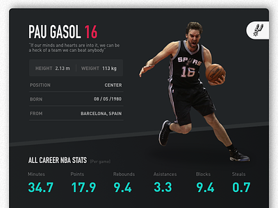 Basket Stats basket basketball gasol stats