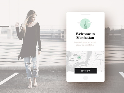 Have a nice trip app concept mockup travel