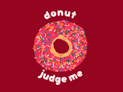 donut judge me design illustration vector