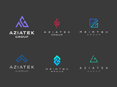 Aziatek Monogram design graphic design logo monogram