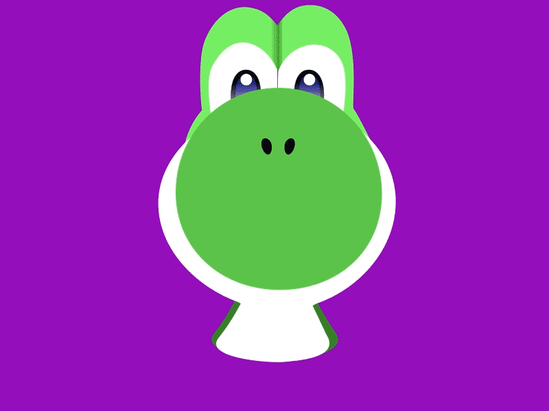 yoshi 2d art 2d character 2d design 2d illustration 2danimation aescripts after effects ae interface after effects animation after effects motion graphics cutout game art game character game design mario bros script yoshi