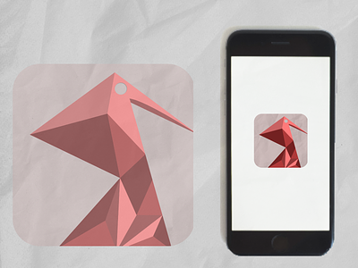 Origami App Icon 005 app icon dailyui origami vector