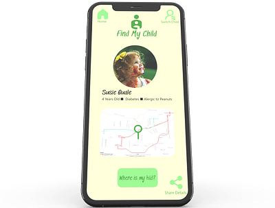 Find My Child Location Tracker 020 dailyui locationtracker mobile