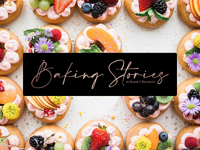 Baking stories logo branding