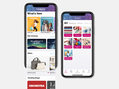 Shopping Mall App app design ui ux