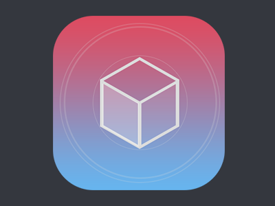 Cube iOS7 Icon branding cube flat icon ios7 ipad iphone logo minimal
