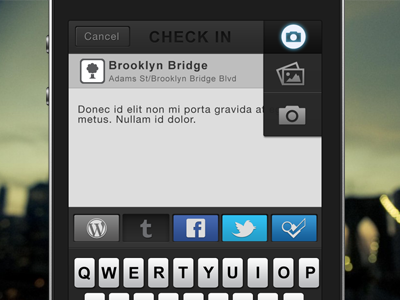 Check In - iPhone UI 