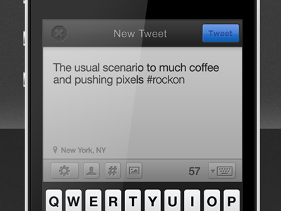 New Tweet app button icons iphone keyboard media nav navigation social tabs tweet twitter