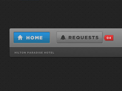 Navigation bar buttons buttons header home hotel nav navigation request ui ux