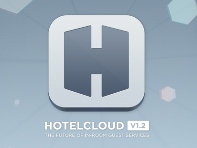 New HotelCloud app Icon aperture app application glow graphic icon ios ipad iphone