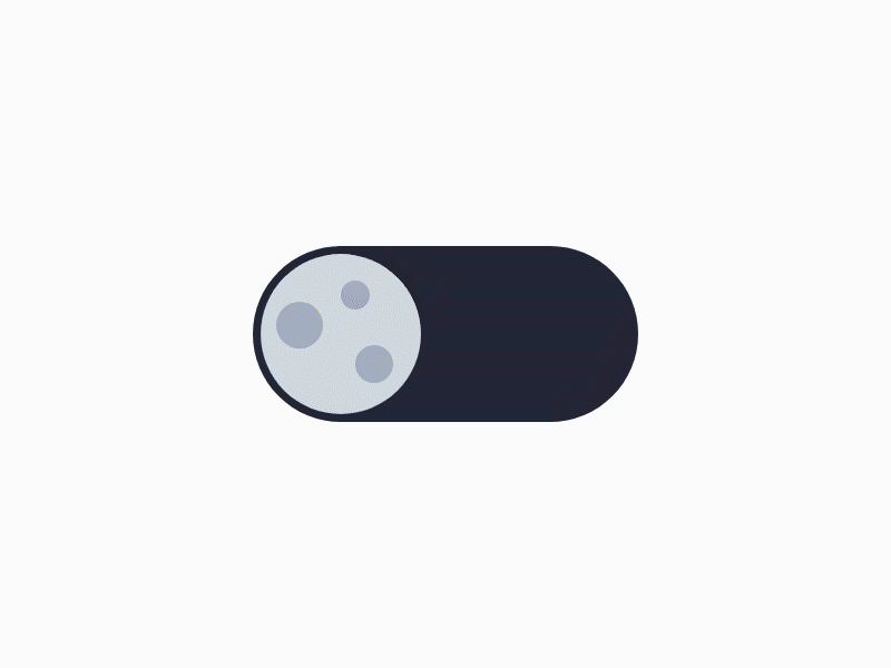 Day/Night Switch animation design minimal