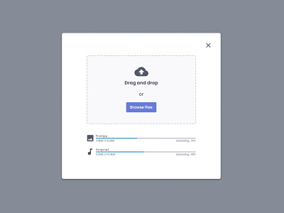 File Upload design ui ux