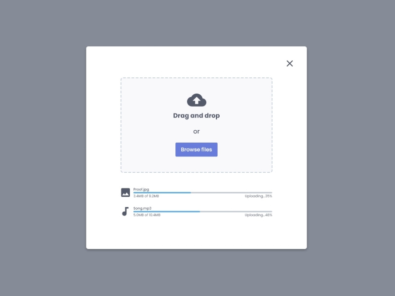 File Upload by Kishanth Devananth on Dribbble
