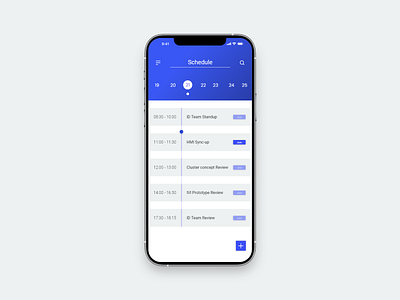 Schedule app design minimal ui ux