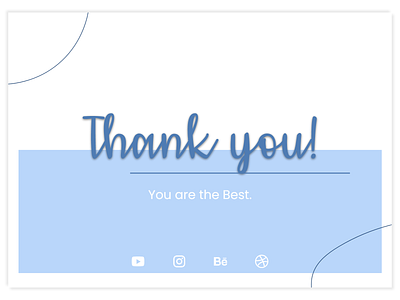 Thank You design illustration ui