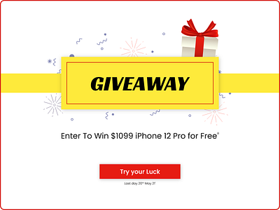 Giveaway design illustration minimal ui