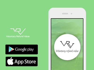 VRV – VOLUNTARY REFUND VALUE app design icon web