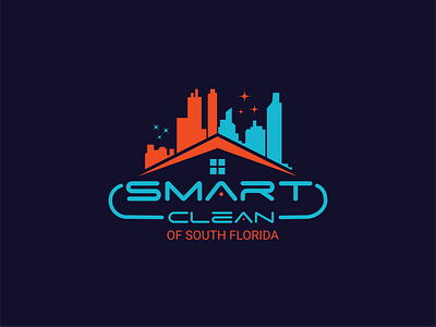 Smart Clean Logo build building building logo city clean logo construction logo convert to vector corporate flat logo florida homo logo logo design logo redesign property real estate redesign retro vector logo