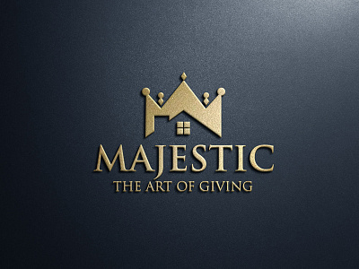 Majestic Logo building logo crown house crown logo home logo lion logo m letter logo majestic real estate logo