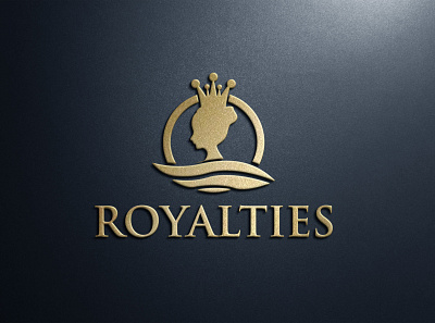 Royalties Fashion Logo crown logo female luxury majestic