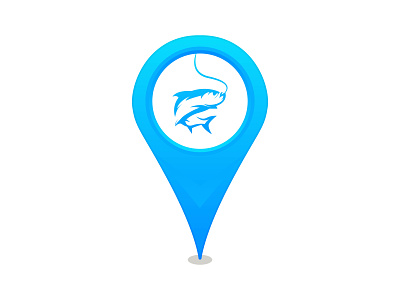 Blue location fishing icon Logo car fish carpfishing cool fish fish hook fisher man fishing fishing car logo fishing location logo fishing logo localtion location icon map pin logo maps sea life