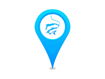 Blue location fishing icon Logo car fish carpfishing cool fish fish hook fisher man fishing fishing car logo fishing location logo fishing logo localtion location icon map pin logo maps sea life